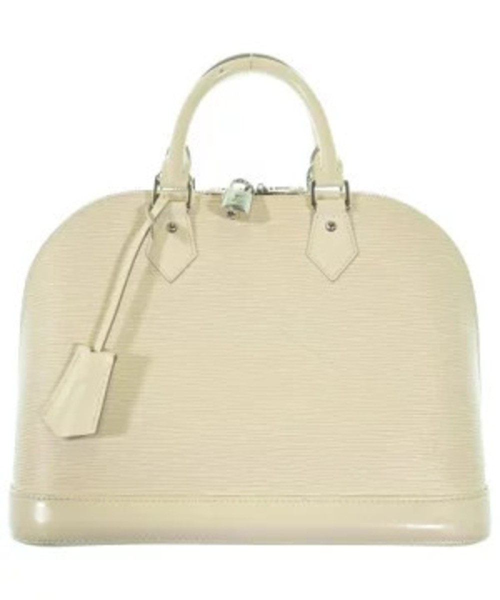 Louis Vuitton Epi Leather Alma top handle bag textured leather White